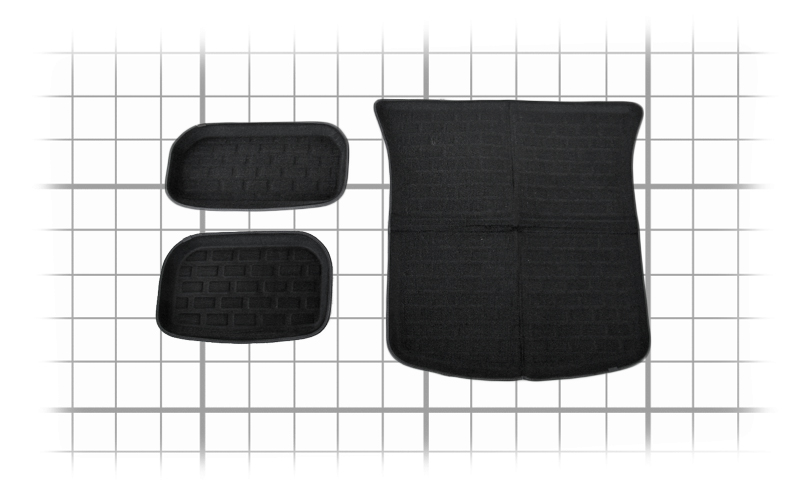 model Y frunk trunk mats dimensions