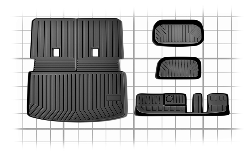 model Y frunk trunk mats dimensions