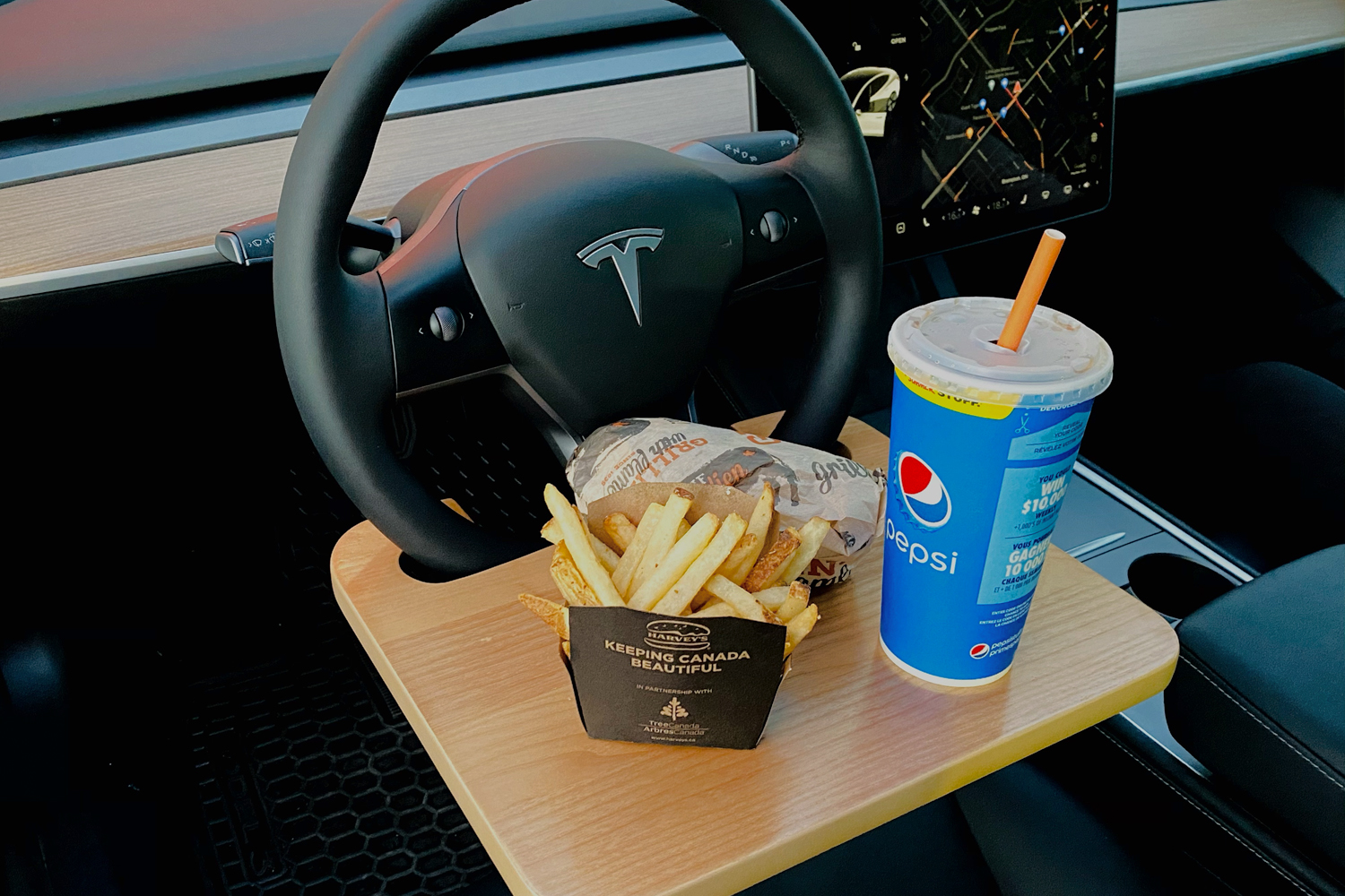 Steering Wheel Tray Table