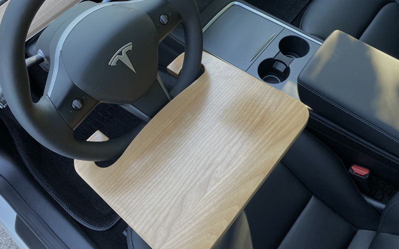 Model Y Steering Wheel Tray Table