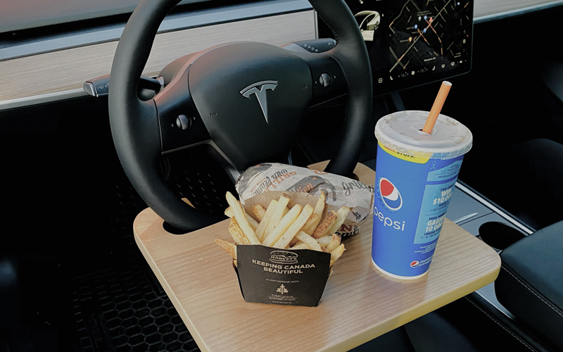  Model Y Steering Wheel Tray Table