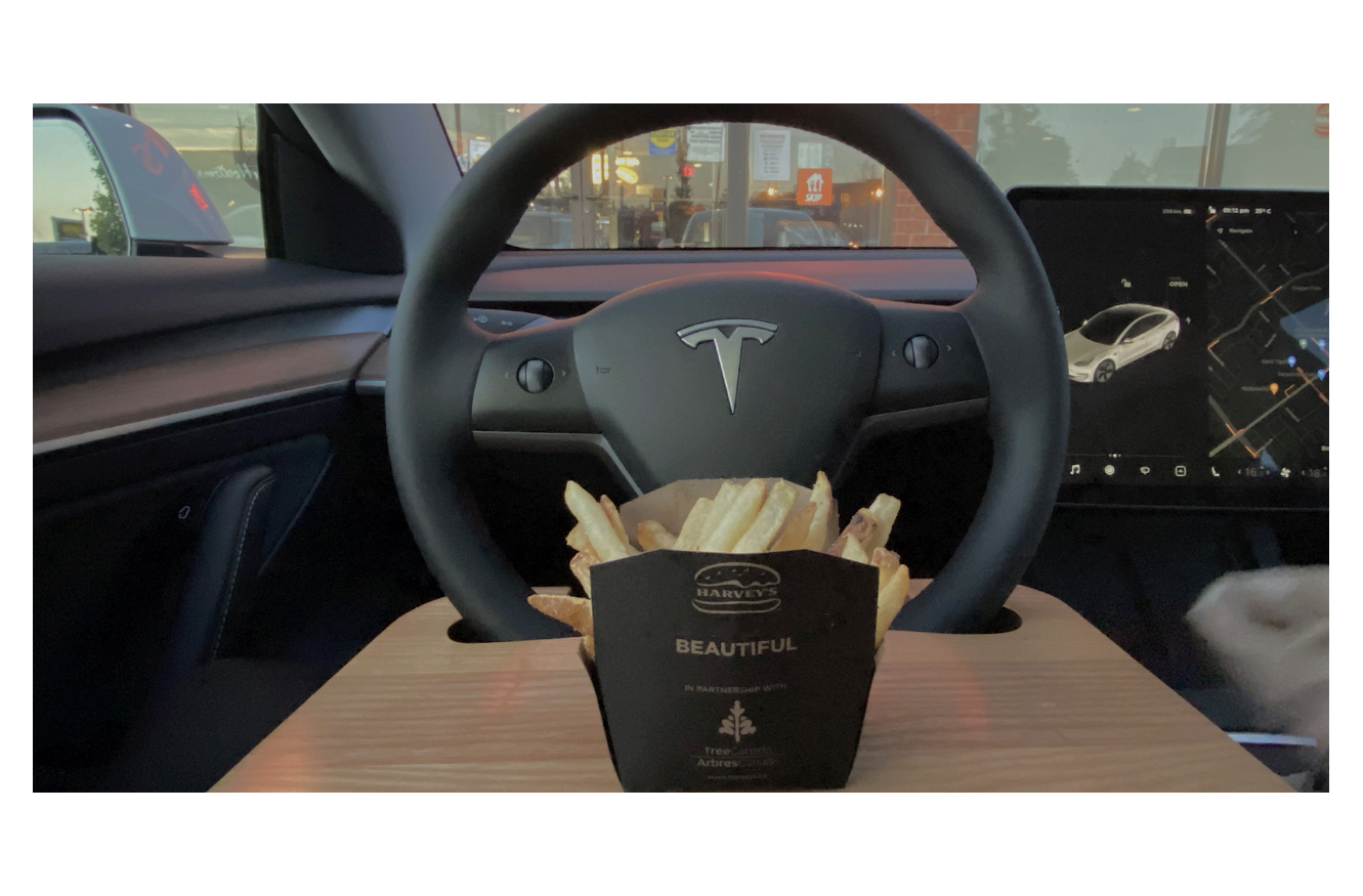 Model Y Steering Wheel Tray Table