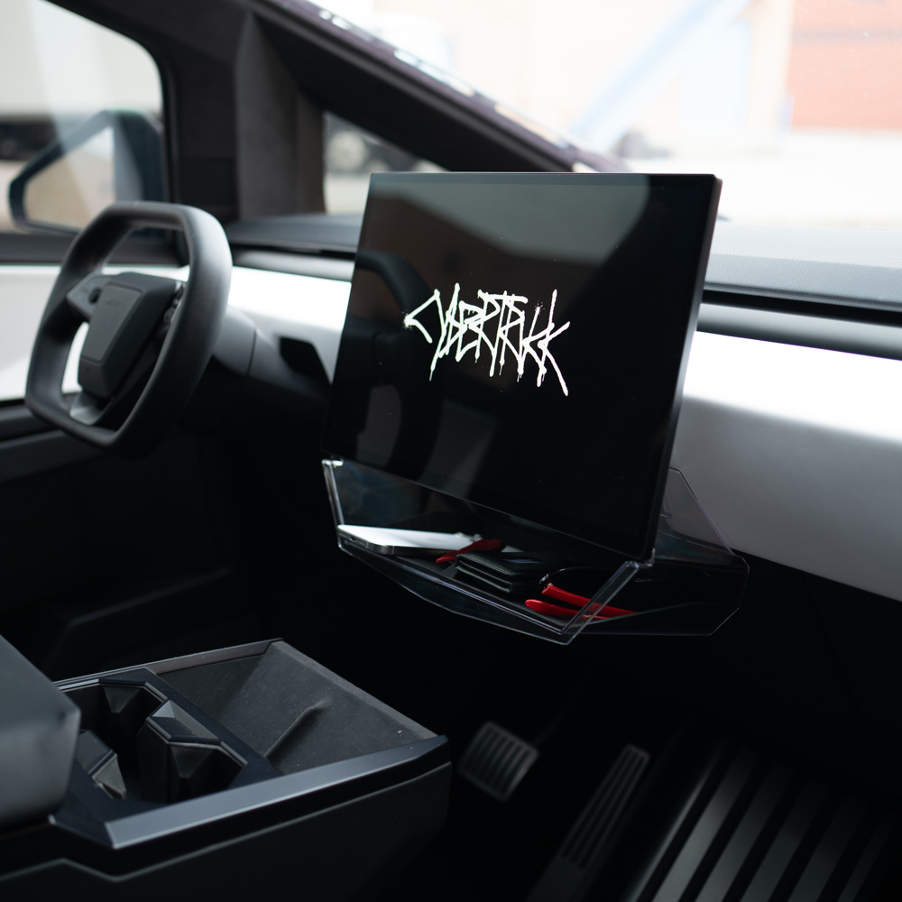 Cybertruck Under Screen Organizer Storage
