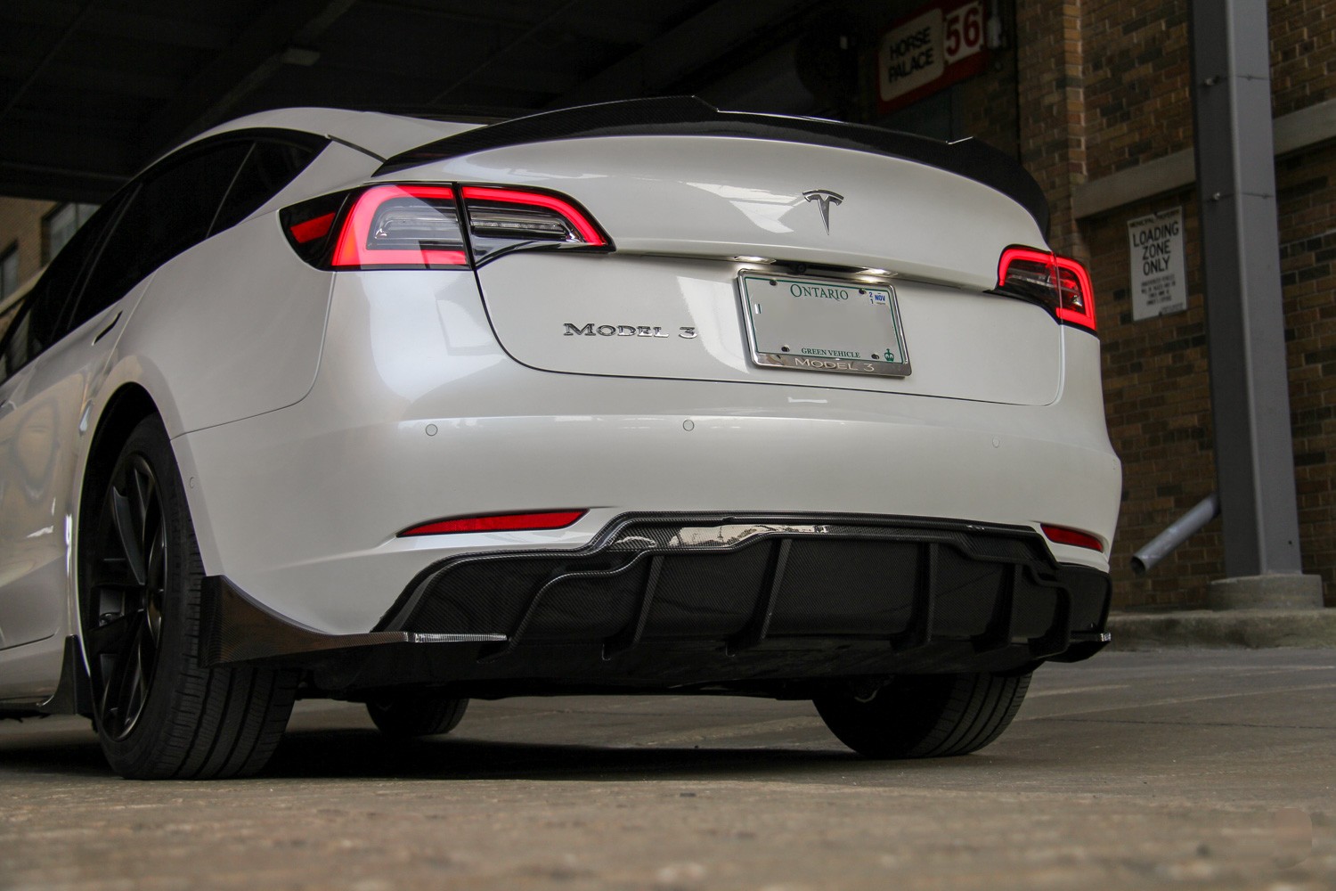 Model 3 body kit diffuser