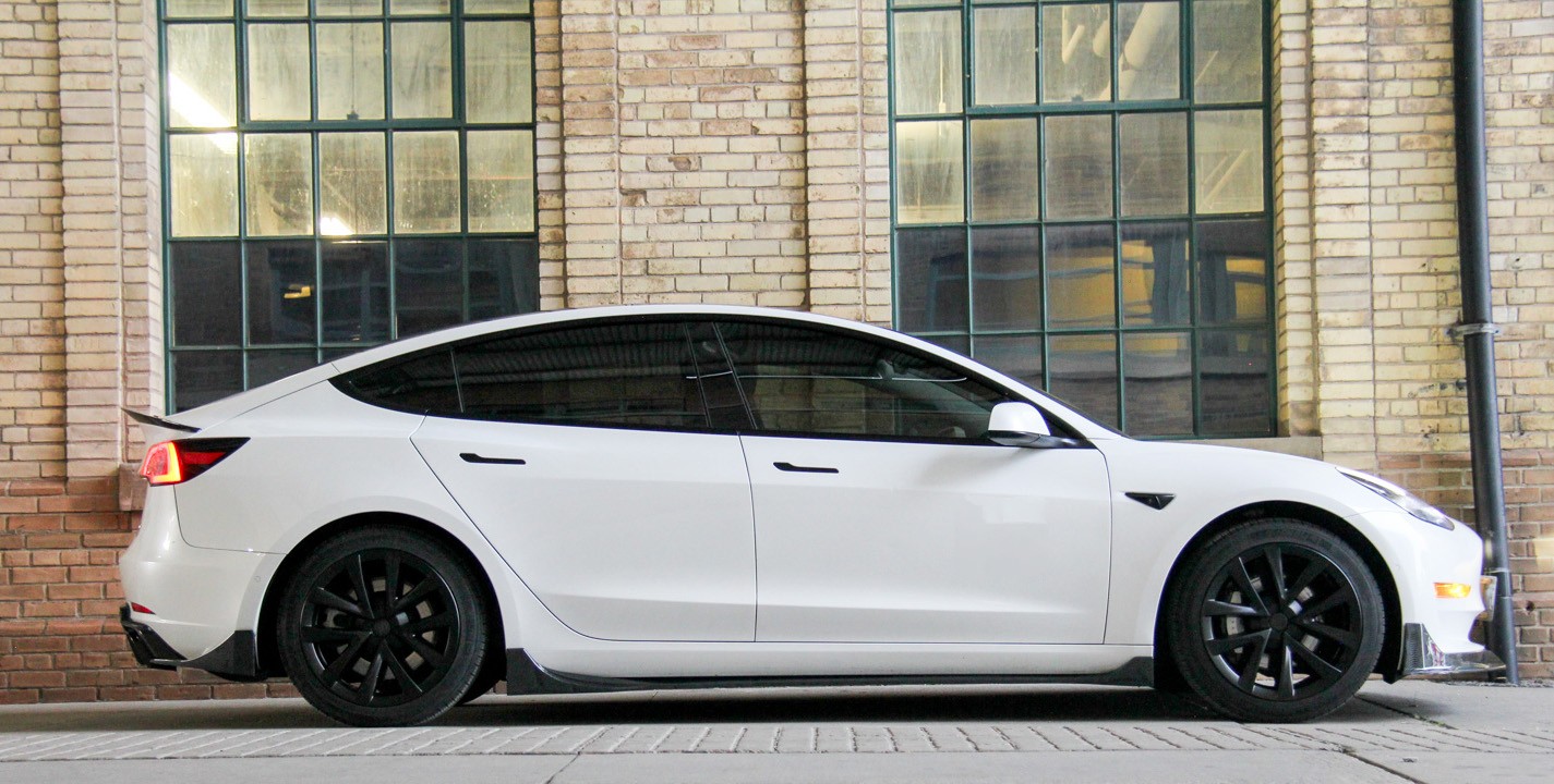 Model 3 aero wheels removed