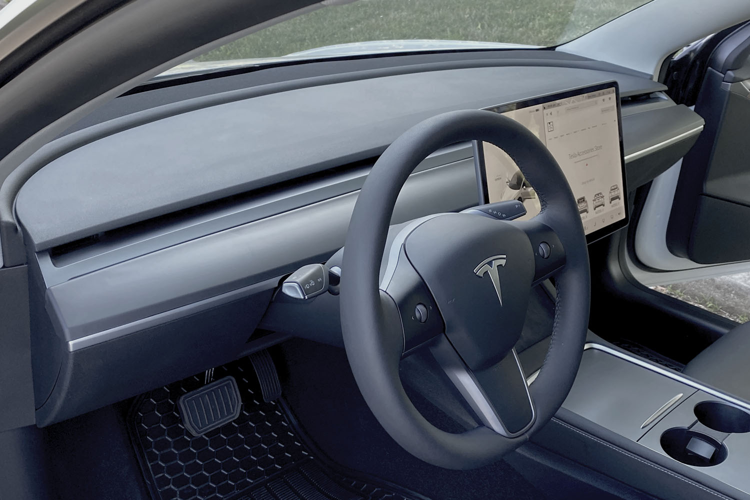 Tesla Dash Cover Matte Gray