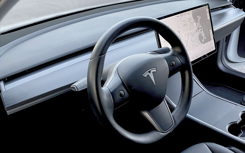 Dash trim matte grey