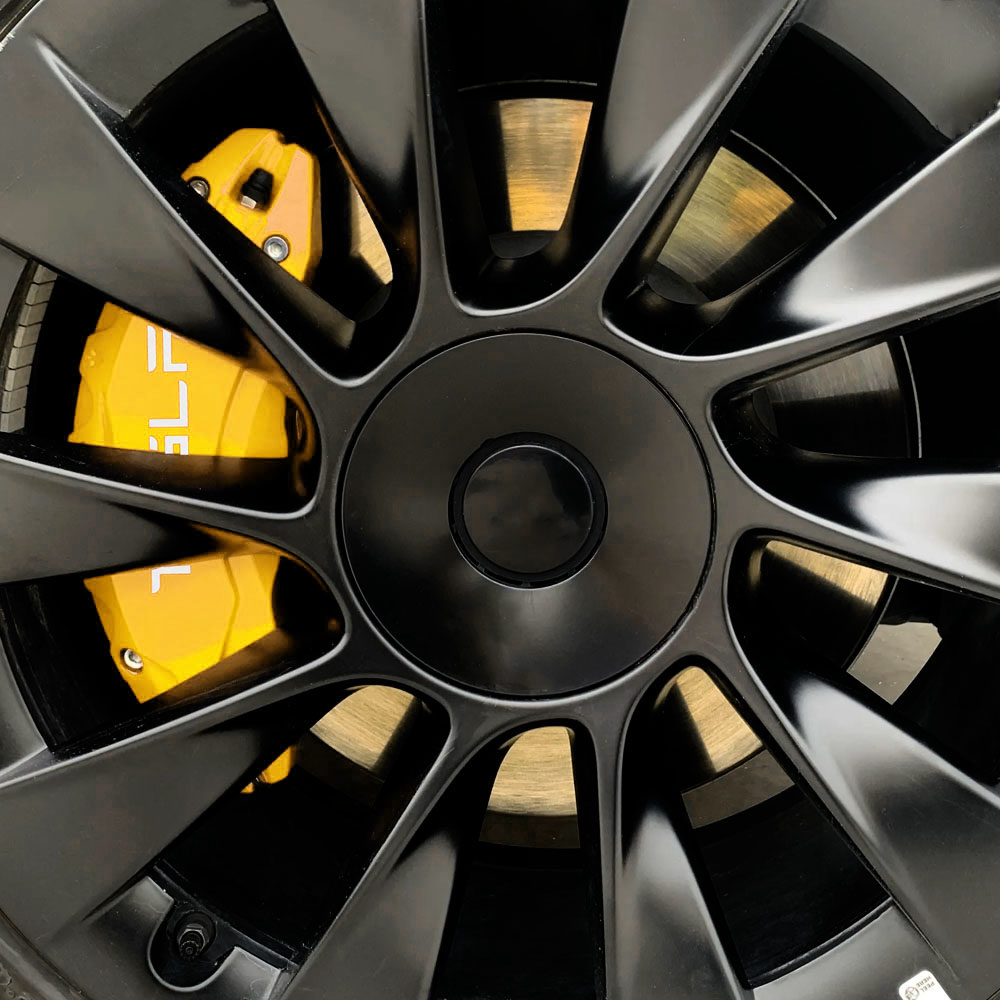 Tesla Model Y Caliper Covers Yellow