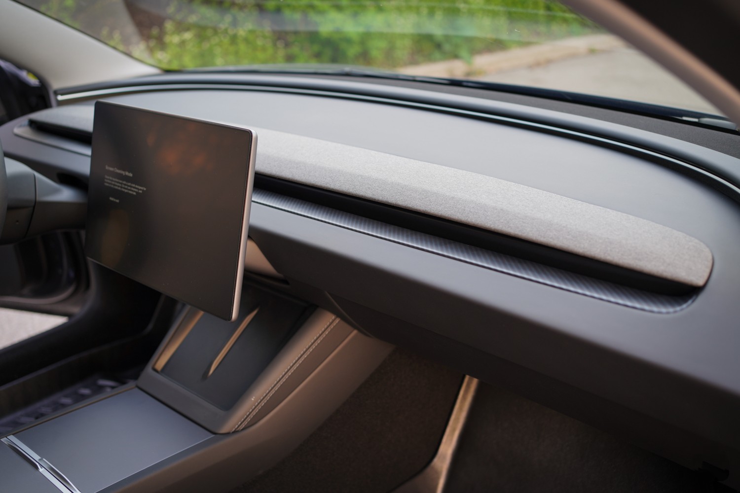 Tesla Dash Cover Matte Carbon Fiber for 2024 Highland