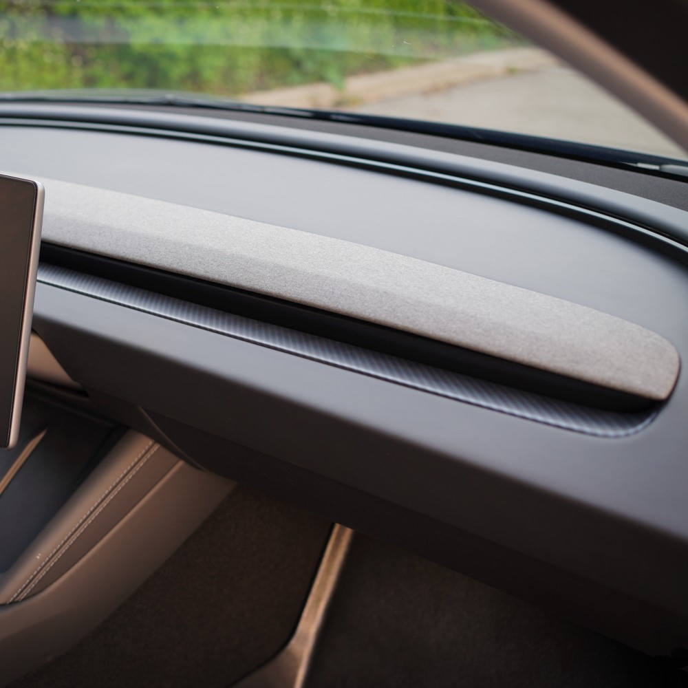 Tesla Dash Cover Matte Carbon Fiber for 2024 Highland