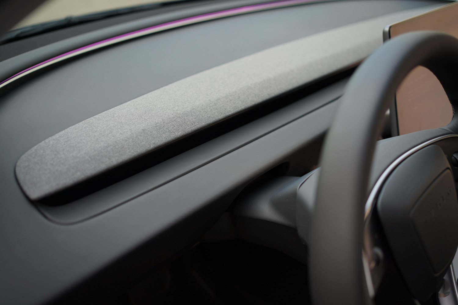 Tesla Dash Cover Matte Black for 2024 Highland