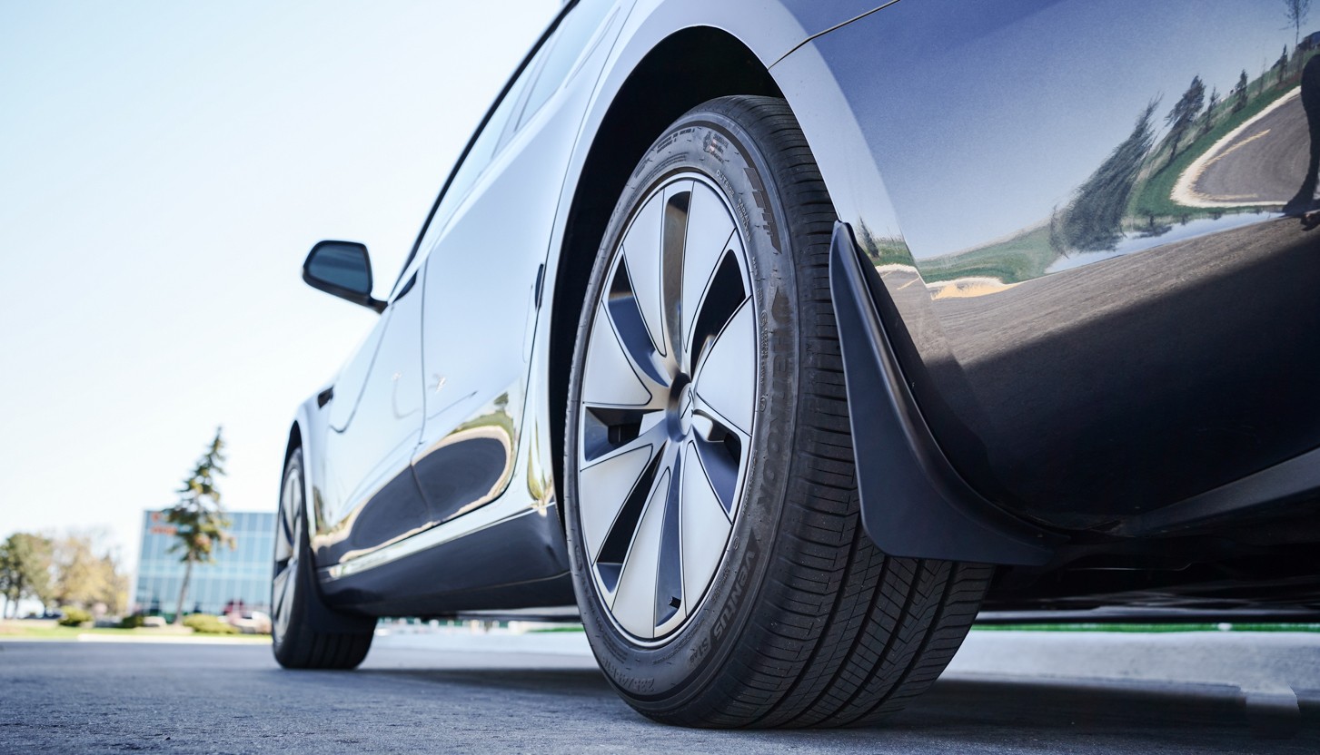 Tesla Model 3 mud flaps keep clean highland