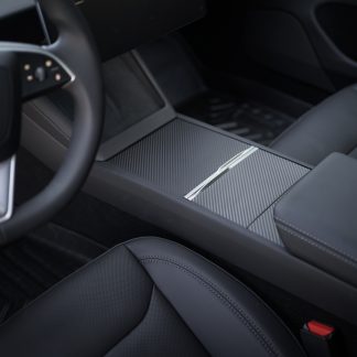 Model 3 Highland Center Console Wrap Carbon Fiber