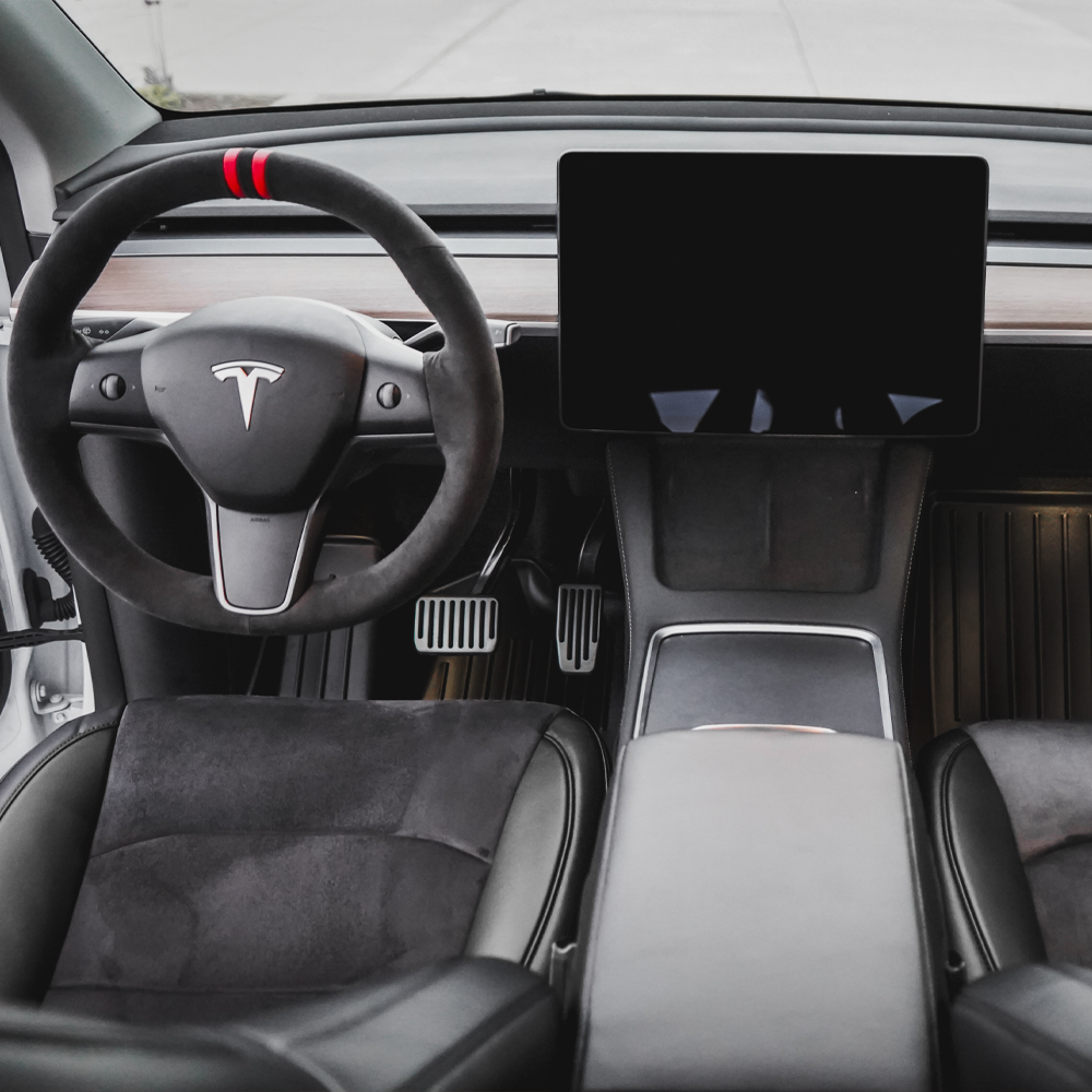 Napa Leather Seat Covers Black Suede Onyx