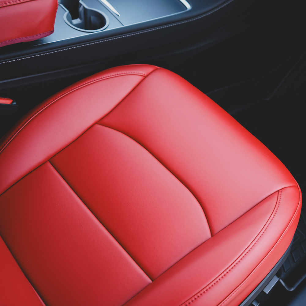 Seat covers for Model 3/Y Tesla Nappa leather tan