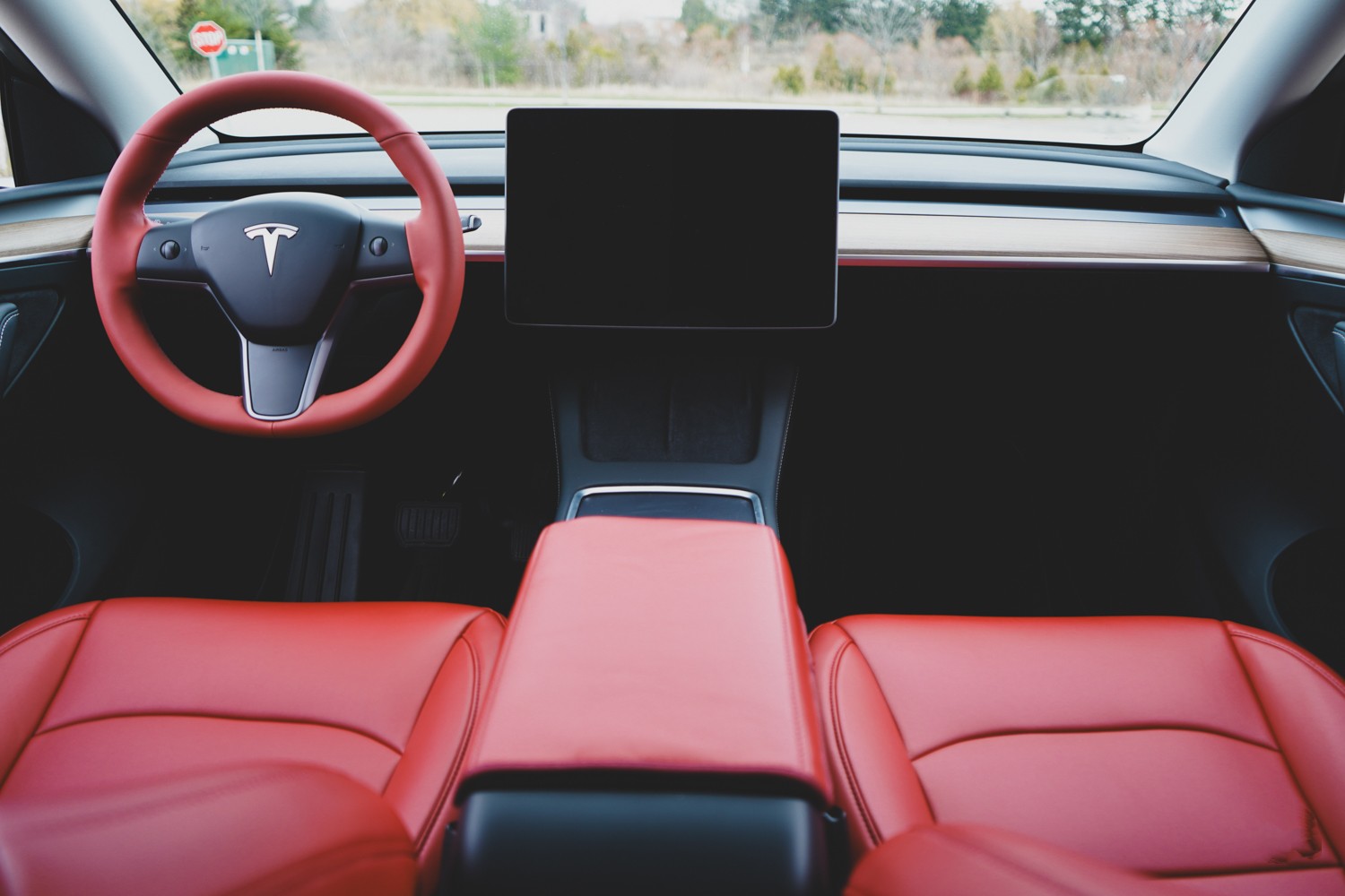 Tesla steering wheel cover tan interior Model y/3