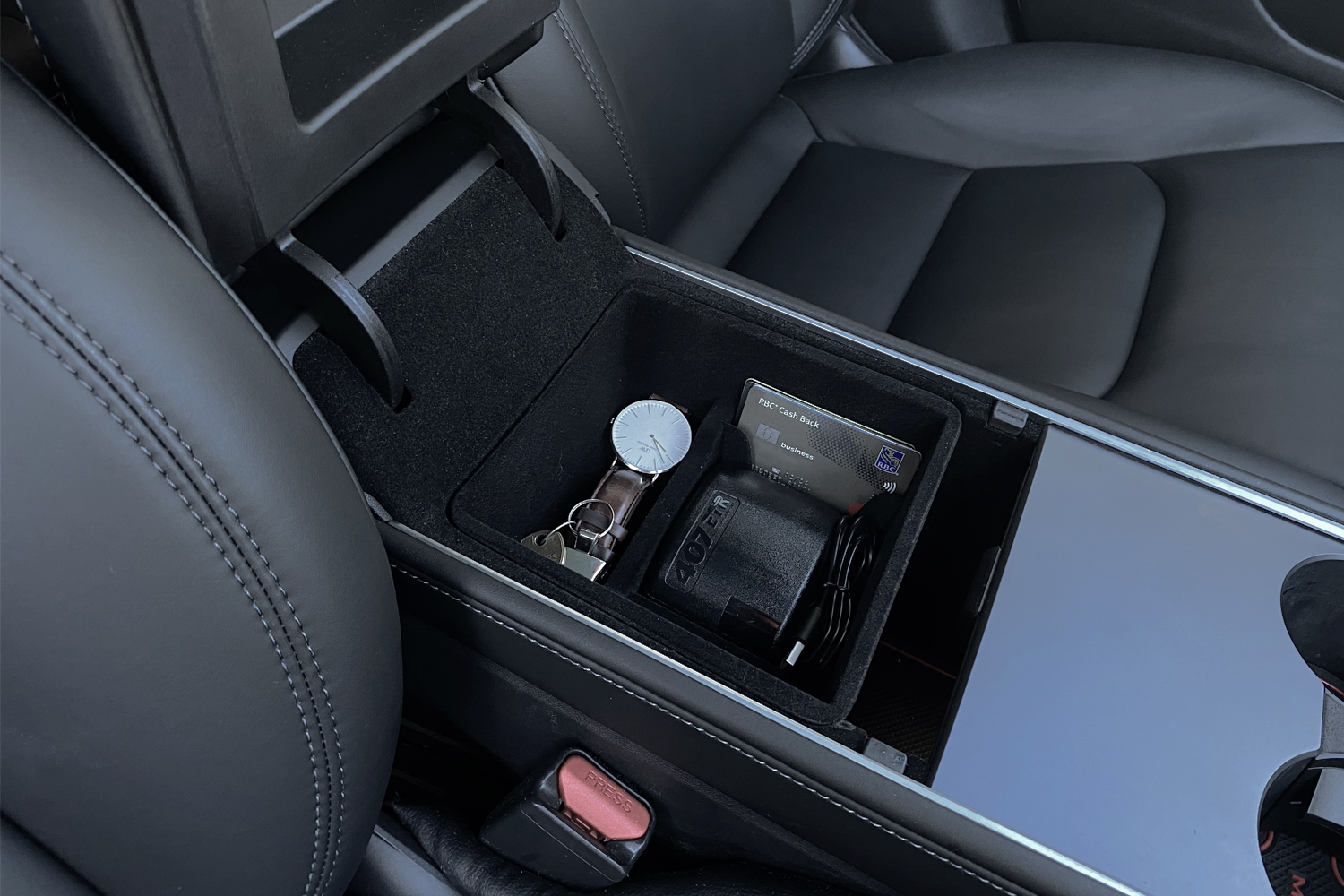 Tesla Arm Rest Organizer