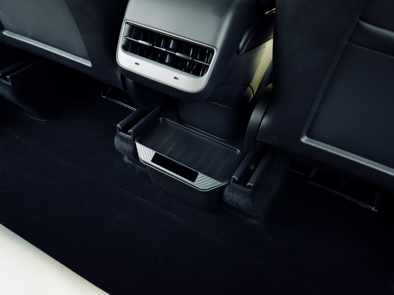 model Y trash can interior designated